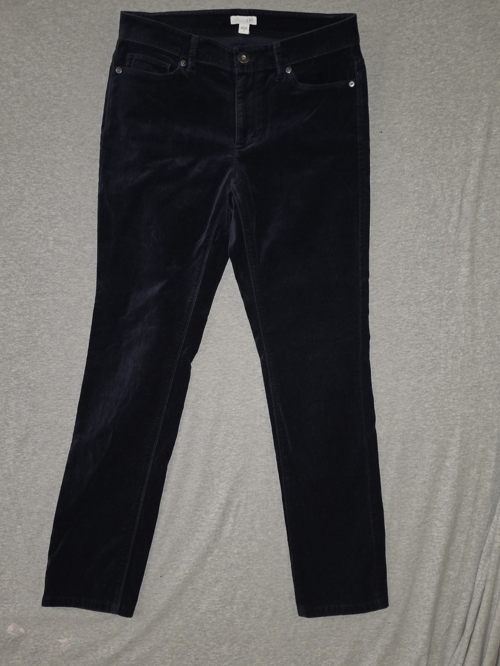 J. Jill Navy Velvet Skinny Jeans Perfect For Fall!!